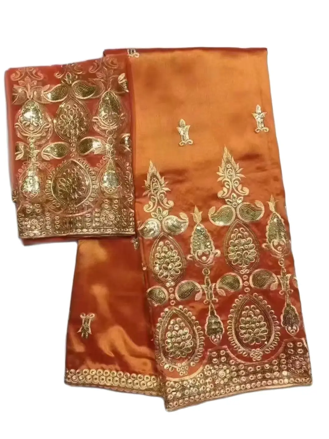 

Вышитая кружевная ткань George для свадебного платья невесты, с сетчатой блузкой, Белое кружево с блестками, 5 + 2 ярда