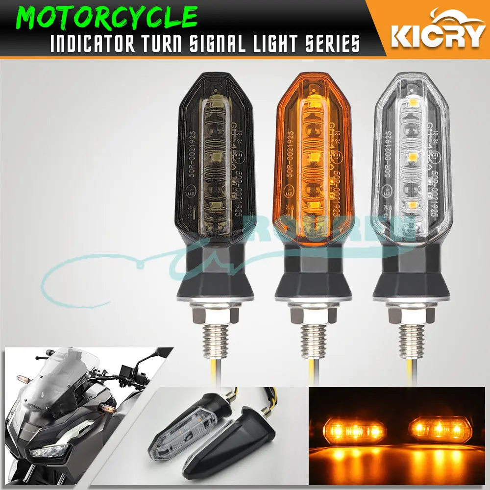 

8mm Mini Motorcycle LED Turn Signal Lights Moto Amber Flasher 12V Indicator Lamp Accessory Part For Honda Suzuki Kawasaki Yamaha