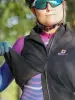 DAREVIE Cycling Vest Thermal Winter Windproof 2 Way Zippers Waterproof Cycling Windbreaker Back Zipper Pockets Men Women Rainbow 2