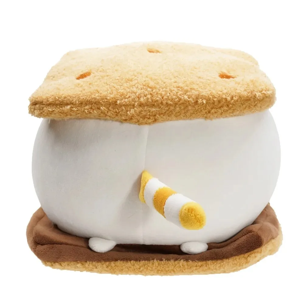 Plush Toys Kawaii Chocolate Cookie Fat Cat Plushies Soft Stuffed Animal Pillow Accompany Sleep Toy Home Decoration Toys Kids Birthday Gifts