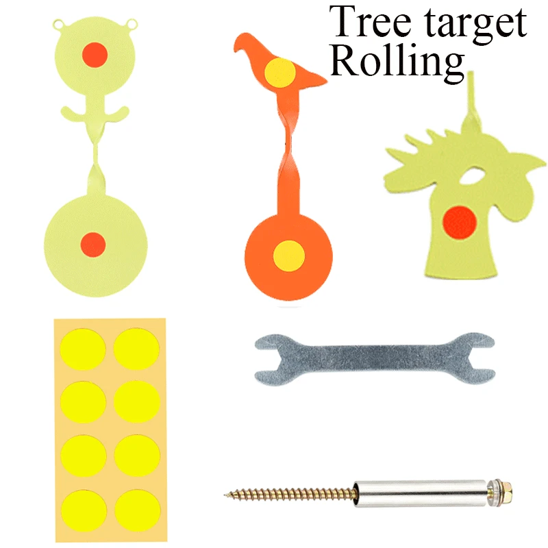 High-Visibility Steel Spinner Target for Outdoor Shooting with Auto Reset and Easy Set-Up Accessories