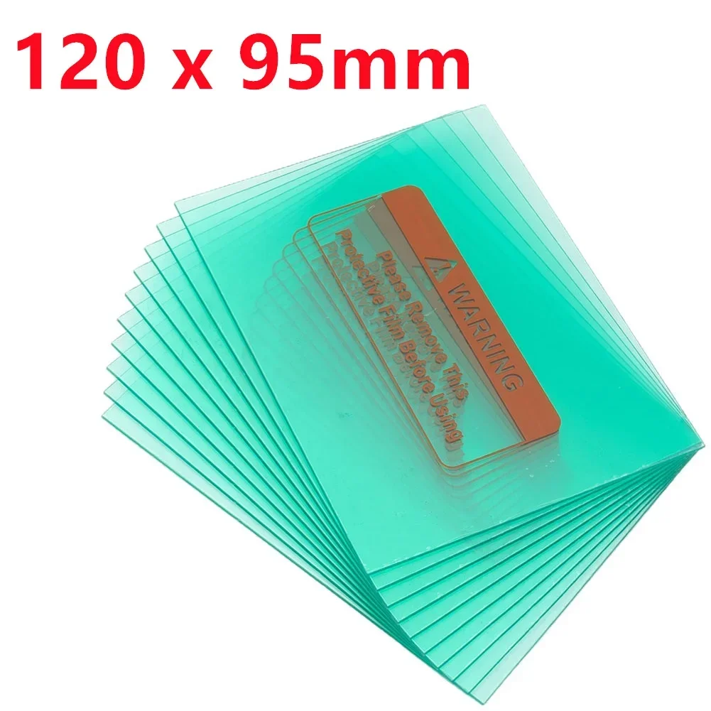 Welding shield cover 10pcs/lot Welding Shield Cover Green Clear Lens Protector Plate For Welding Screens Helmet Mask Replacement Accessories