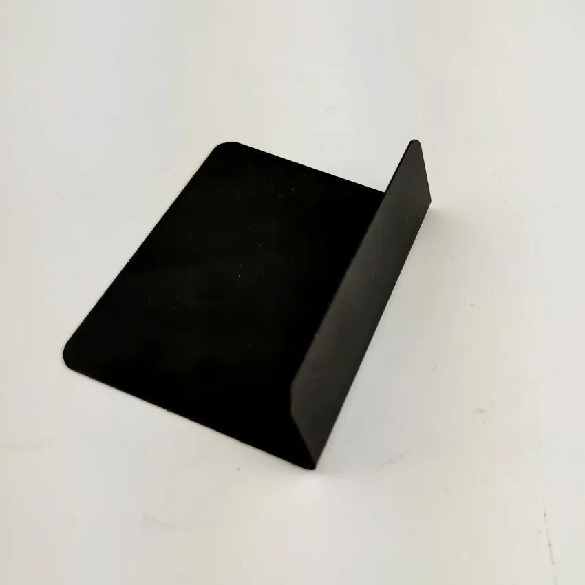 Plastic Black Price Board Label Sign L Stand Blackboard PVC Rewritable Erasable Reuse 50pcs
