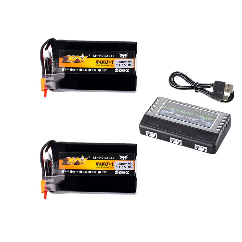 Batterie Émetteur RC6GS/RC4GS 1P-USBCharger - Drone Radio Télécommandé