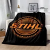 stihl logo printed Warm Flange blanket picnic Soft and comfortable blanket bed linings birthday gift 5