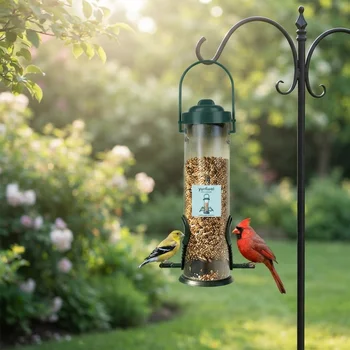 Attrezzo per l'alimentazione degli uccelli, Accessori per animali domestici, Mangiatoia per uccelli selvatici, Decorazione da esterno, Ciotola per uccelli, Mangiatoia da giardino per uccelli Yunliwei