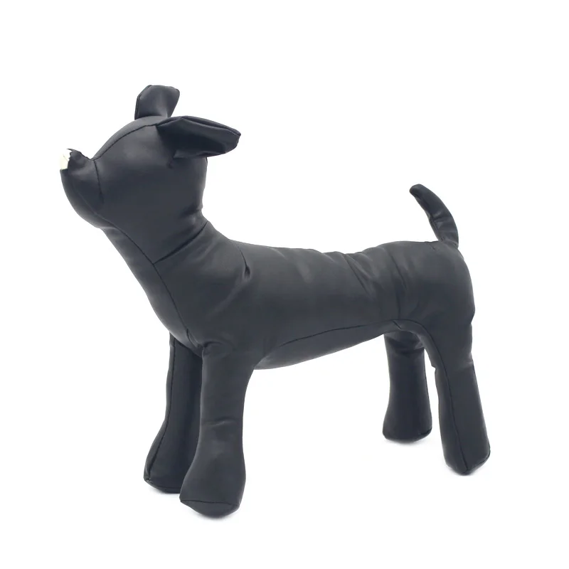 pawstrip 1PC Leather Dog Mannequin Standing Position Dog Models PetShop Display For Clothing Apparel Collar Pet Dog Toys