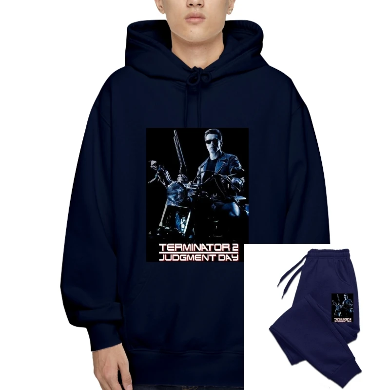 

New Terminator 2 Judgment Day Best Retro Movie Poster Mens Pullover Fleece S 2Xl