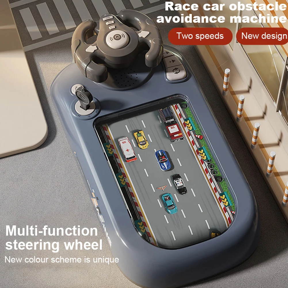 New Children's Racing Game Steering Wheel Toy with Music Kids Driving Simulator Car Racing Adventure Driving Toy Table Games - 3