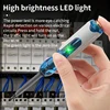 LUXIANZI Dual-use Voltage Tester Pen Word/cross Screwdrivers Non-contact Induction Intelligent Indicator Light Tester Pen Tool 2