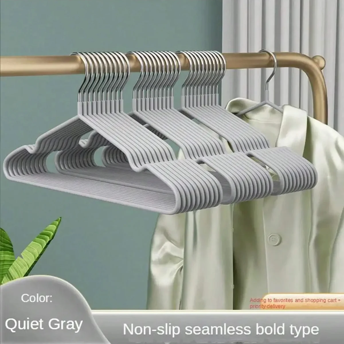 Non marking Clothes Hangers Metal Thick Storage Bedrooms Wardrobes
