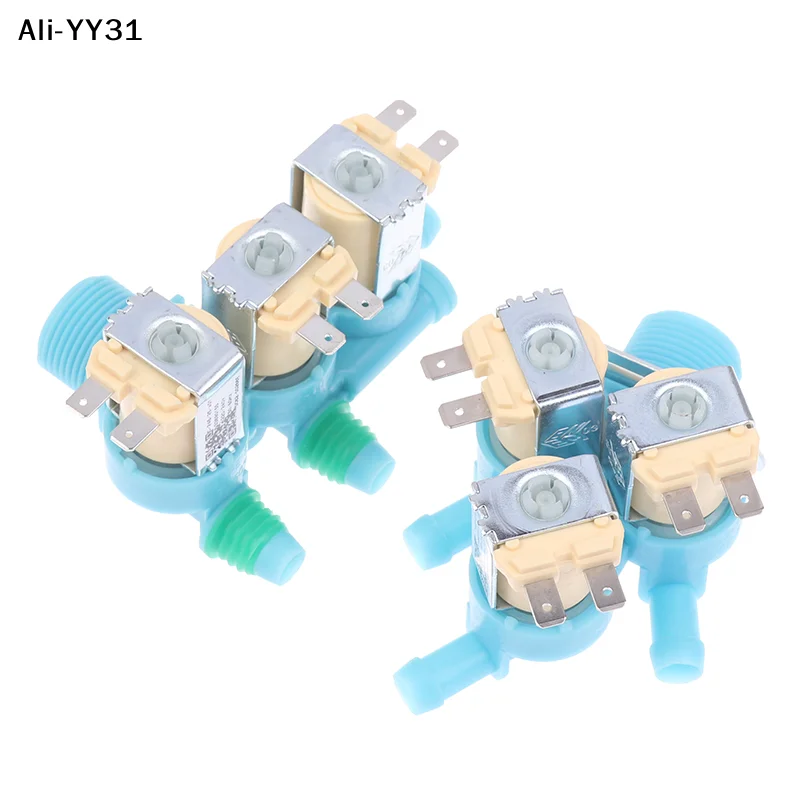 【R】1 ชิ้น DC62-00266E DC62-00233D วาล์วโซลินอยด์น้ำเข้า AC 220-240V สำหรับเครื่องซักผ้าวาล์วน้ำเข้าแบบหัวคู่ 1