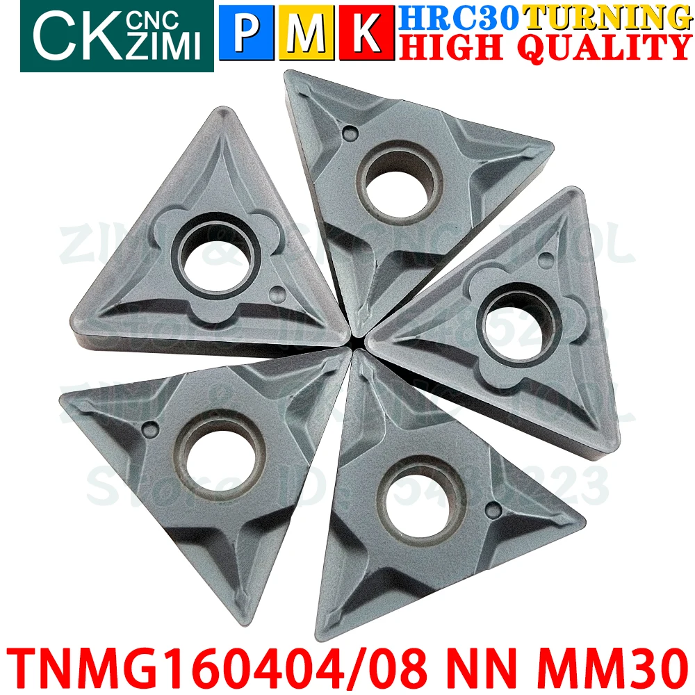 Tnmg160404 Nn Mm30 Tnmg160408 Nn Mm30 Inserti In Metallo Duro Inserti Per Tornitura Esterna Utensili Tnmg1604 Tnmg 1604 Nn Mm30 Mm10 Tornio Meccanico 