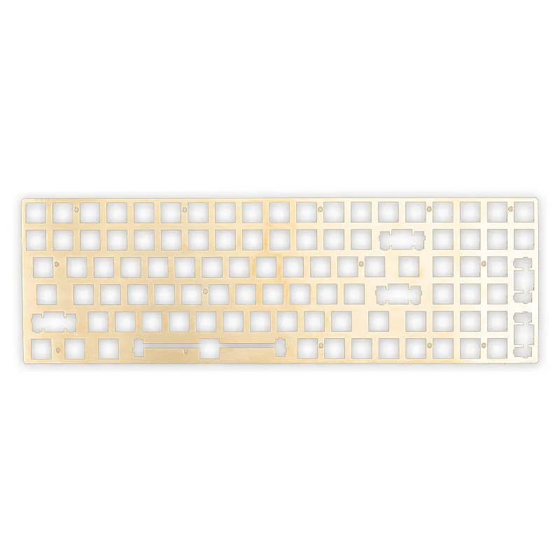 Placa de Teclado Mecânico 68 Teclas 84 Teclas 100 Teclas Placa de Posicionamento de Latão Superfície Escovada Personalizado Teclado Diy - Imagem 2