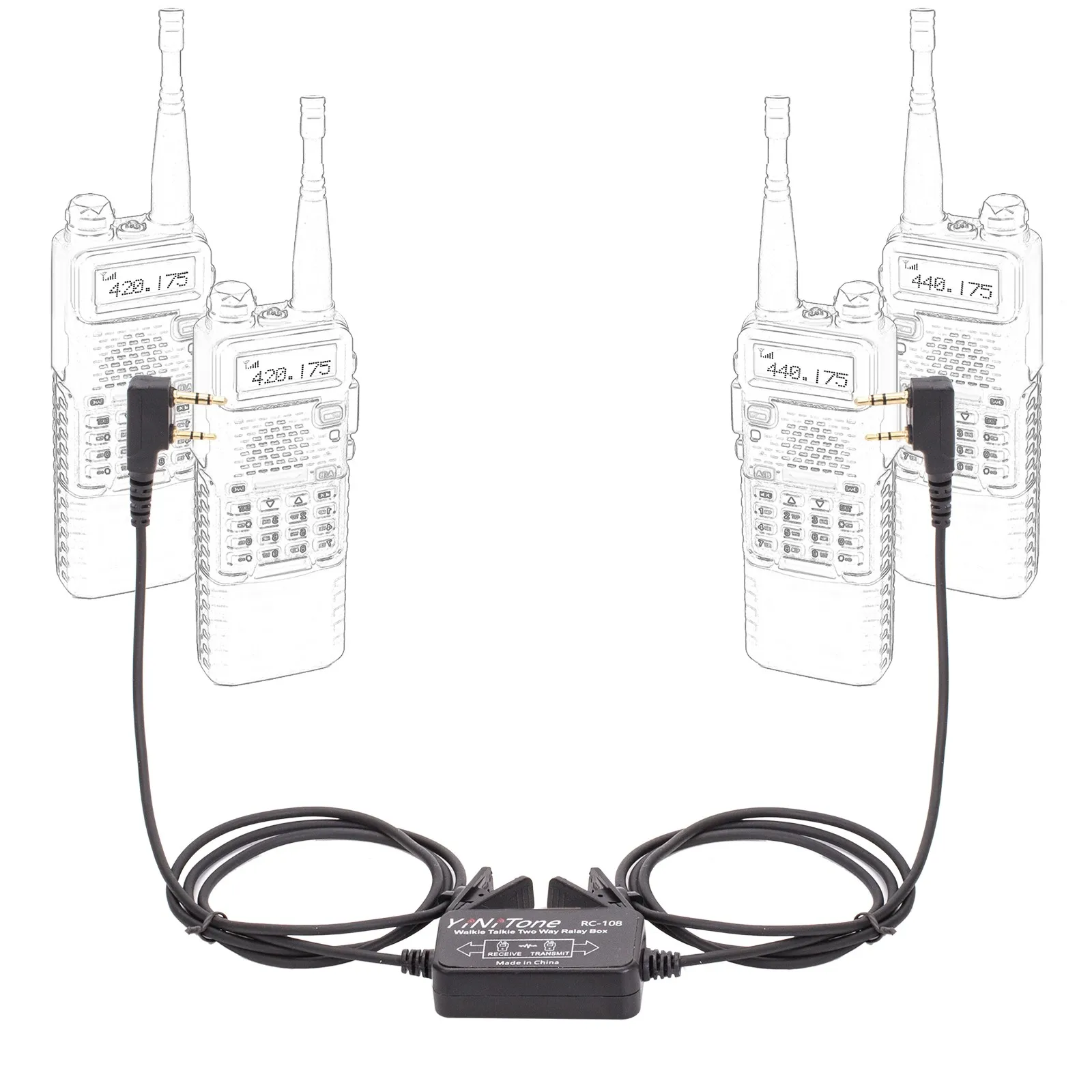 Compatible Handheld Radio BF-888S UV-5R GT-3 TYT- Wouxun 652F RC-108 Two Way Relay Walkie Talkie Repeater Box