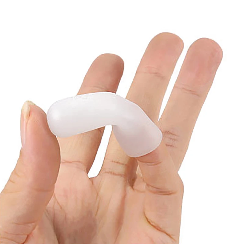 Finger protector Finger guard 4/2Pcs Silicone Toe Tube Finger Protector Sleeve High Temperature Resistant Hamburger Pizza Food Anti-slip Finger Cover
