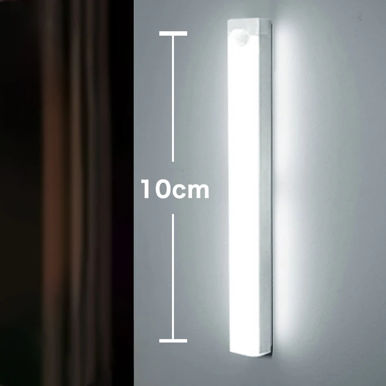 Wireless Motion Sensor LED Night Light Lamp - USB & Battery Powered