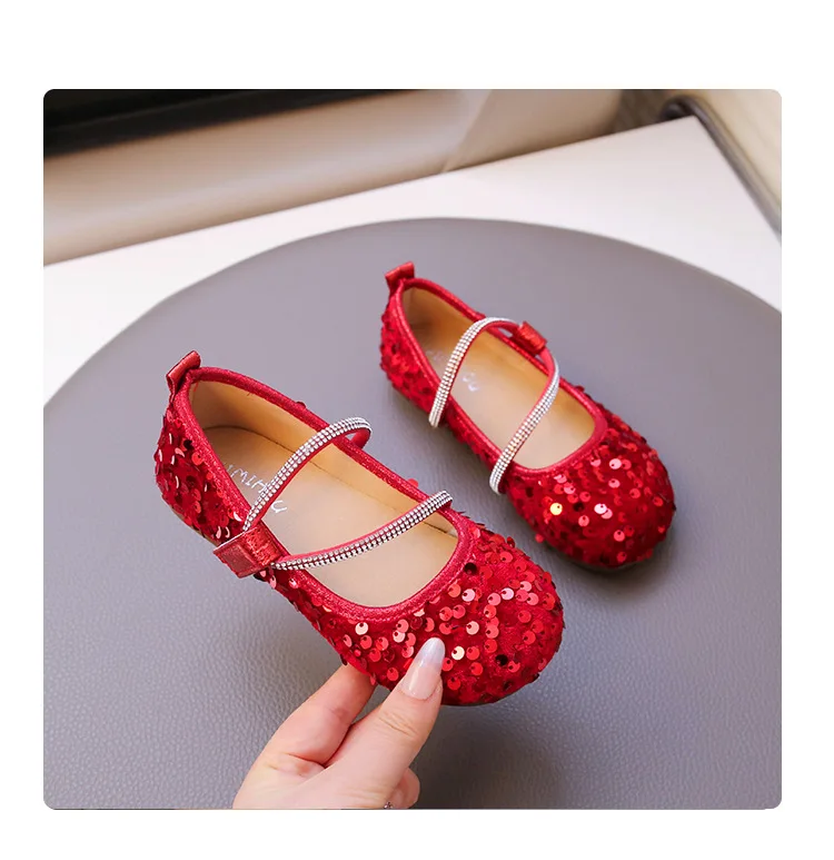 2023 frühjahr Neue Kinder Schuhe Mädchen Prinzessin Schuhe Glitter Kinder Baby Tanz Schuhe Casual Kleinkind Mädchen Sandalen – Detail 11