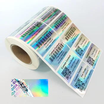 Custom Print Tamper Proof Warranty VOID Label Stickers hologram Adhesive Label Original Security label Customizable content 1