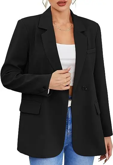 Suit for Women 2023 Autumn and Winter Fashion Commuter Lapel Solid Color Slim Button Long Sleeve Temperament Coat small winter autumn european color temperament and women and short jacket solid slim american suit autumn and winter slim solid