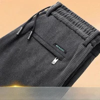 Men's Work Trousers Corduroy Long Pants Dirt Resistant Wear Resistant for Construction Workers Spring Autumn Seasonal Wear
