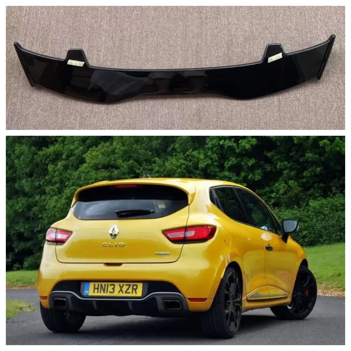 Spoiler Sayap Atap Belakang Per Renault 4 Mk4 Rs Abs Glossy/Aksessori Body Kit Warna Karbon Clio 4 Sport Tourer Spoiler 2013-202