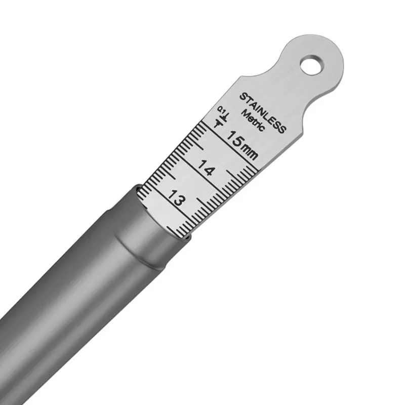 Stainless Steel Gap Gauge Aperture Taper Gauge 1Pcs 0-15mm High-precision Stainless Steel Inner Diameter Wedge Plug