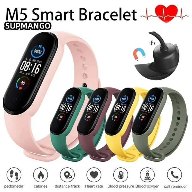 M5 Smartwatch Movement Watch Step Bluetooth Synchronous Phone Information  Smartwatch For Men And Women Students