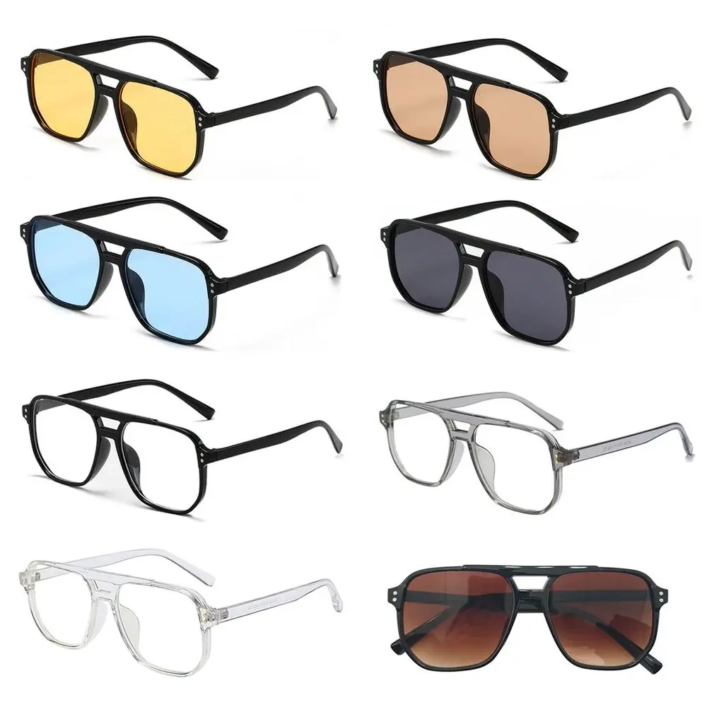 Retro Black Sunglasses Anti UV Protection for Men Women