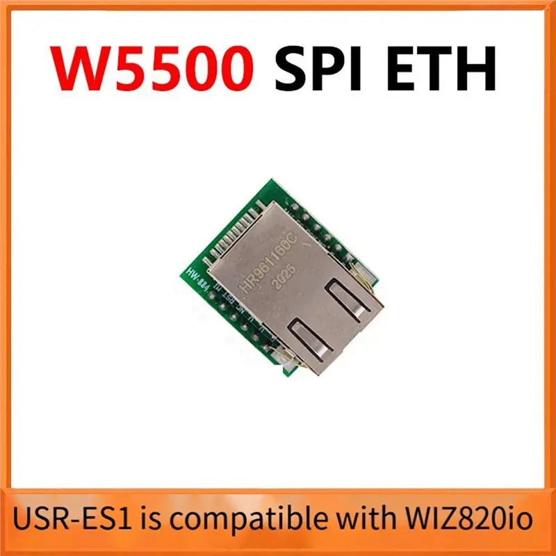 【선물】USR-ES1 W5500 모듈 Wiz820io 네트워크 인터페이스 카드용 SPI 이더넷 ETH 모듈