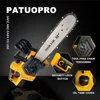 PATUOPRO 12 Inch Brushless Electric Saw Cordless Battery Power Chainsaw Wood Cutter Woodwork Garden Tools For Makita 18V Battery 4