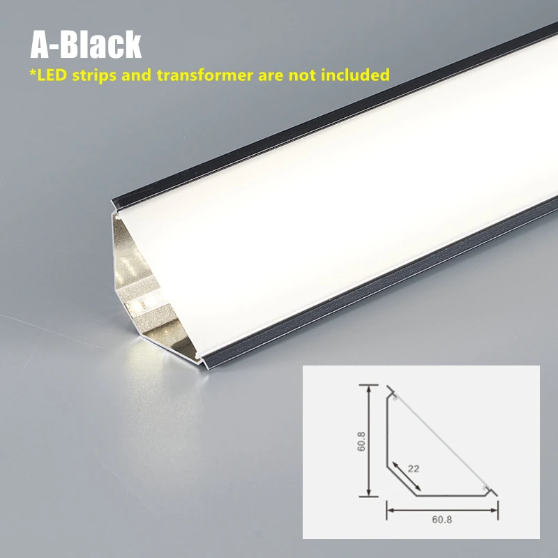 Free Ceiling Top Corner Line Lamp LED Aluminum Profile Surface