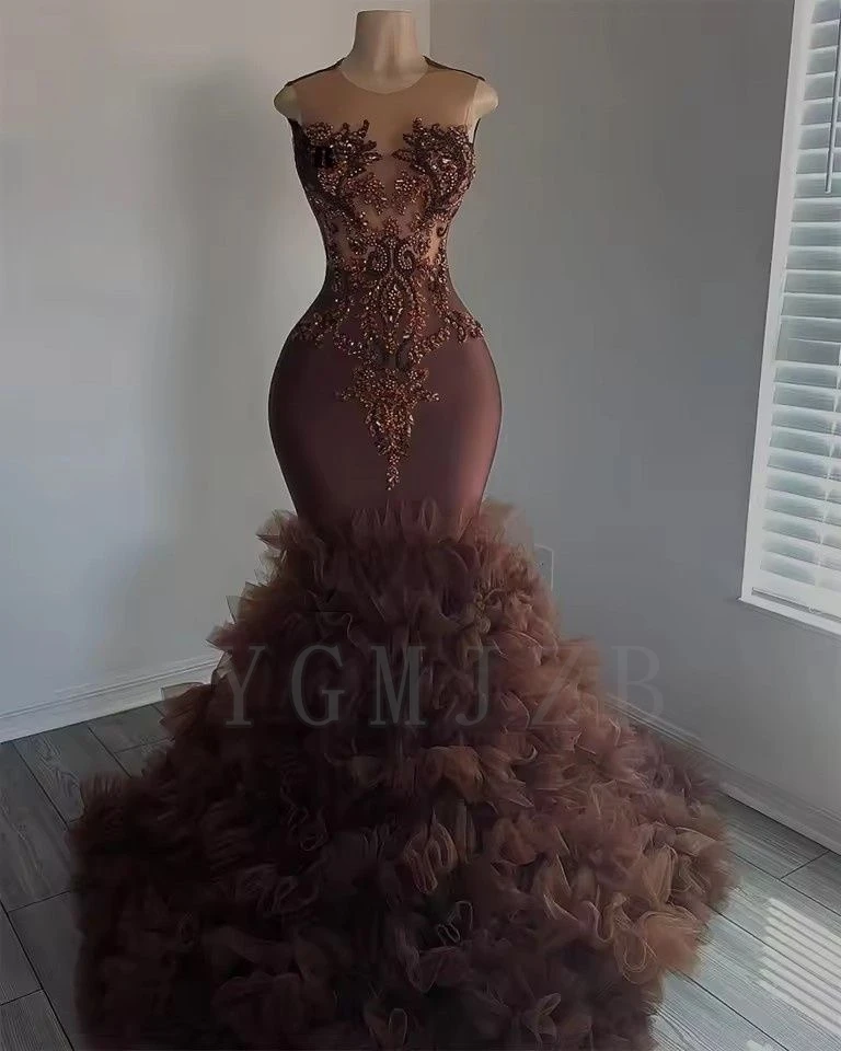 green emerald velvet dress Brown Satin A-line Sweetheart Long Formal Dress, Simple Brown Evening –  Cutedressy main image 0