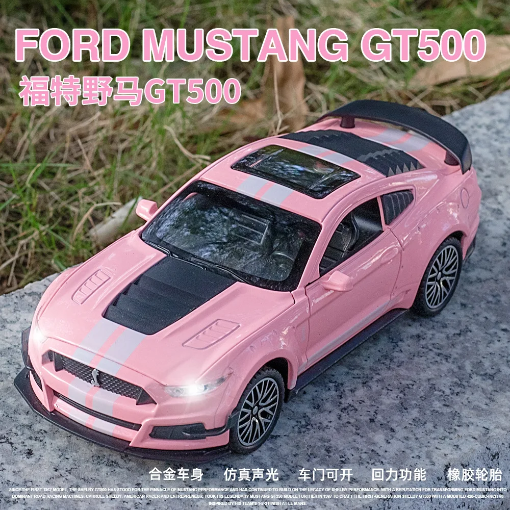 

Модель автомобиля Ford Mustang GT500 из сплава 1:32, украшение для двери, фотосессия A194
