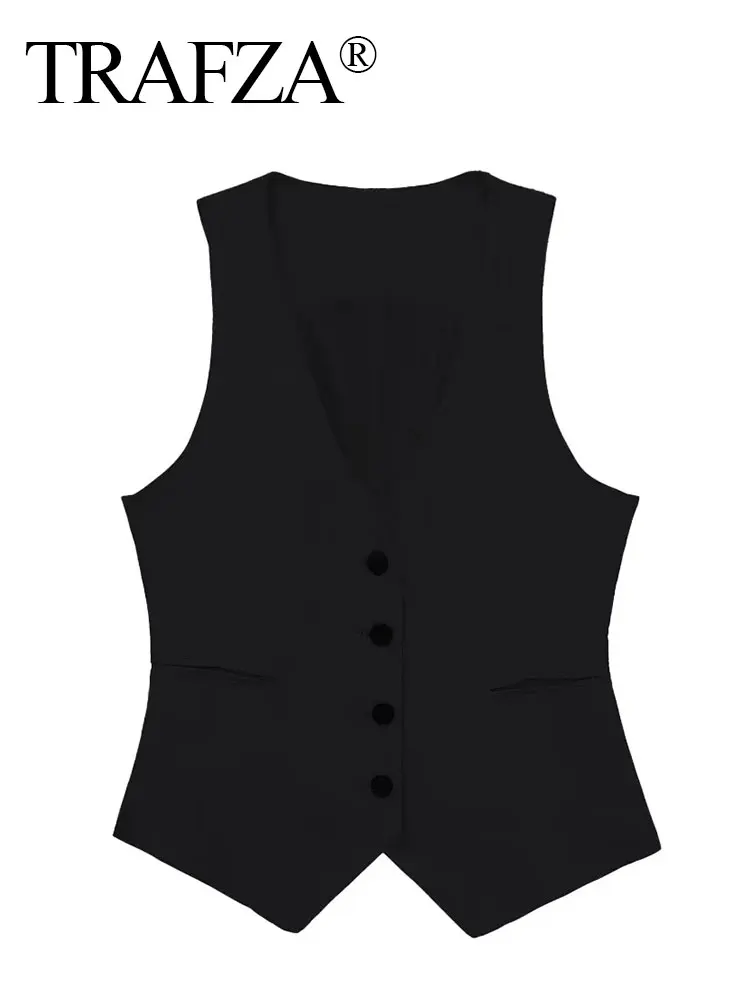 HH Summer Women Elegant Solid Linen Vest Top Casual Vintage V Neck Sleeveless Waistcoat 2024 Female Fashion Vests Chic Tops