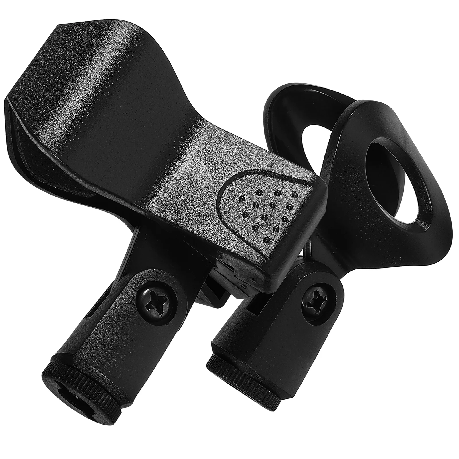 범용 무선 마이크 용수철 클립, 플라스틱 스탠드 클립 클램프, 거치대 컴퓨터용, 2 개