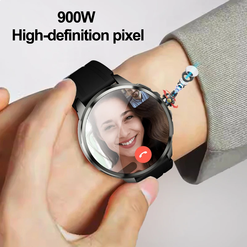 5G/4G Full Network Smart Watch 1.95 inch 720*720 Big Screen HD 8GB+128GB RAM Video Call Smartwatch Google Play WIFI GPS Sim Card 4