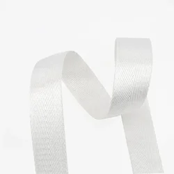 Durable Nylon Webbing Tape for DIY Projects and Accessories (White)