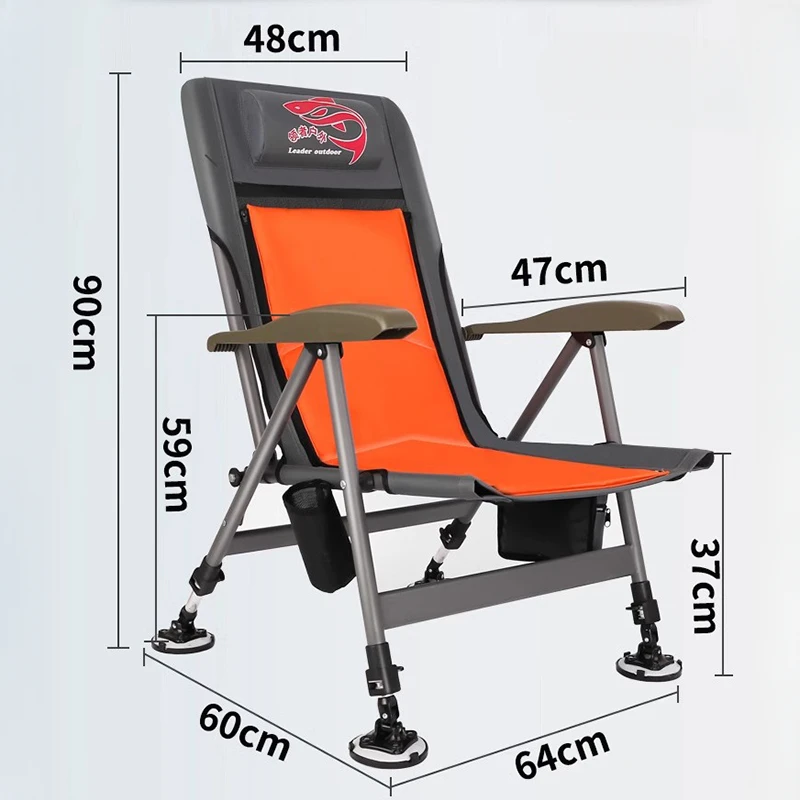 Modern All Terrain Fishing Chairs Simple Travel Camp Out Folding Fishing Chair Lightweight Outdoor Furniture Sedia Da Pesca FYFC