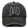 Retro Washed Cotton Baseball Caps Fashion DAD MOM Letter Embroidery Women Men Hats Outdoor Sport Visors Snapback Breathable Cap 5