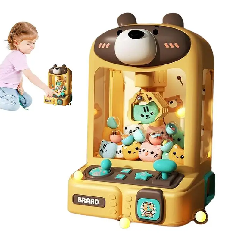 

Claw Machine For Kids Tiny Arcade Claw Machine With Music Vending Machines Toys With 10 Plush Toys For Boys And Girls Over 3