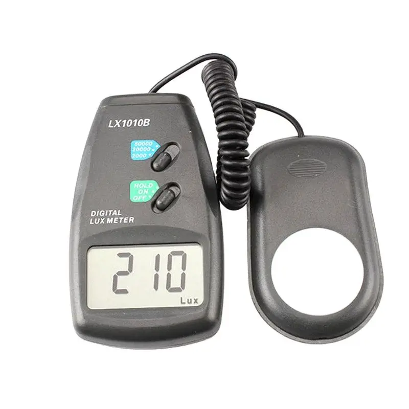 

Digital Luxmeter LX1010B 50000 Lux Photometer Exposure Remote Control Illuminate Meter (no battery)