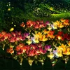 Outdoor Solar Orchid Lights LED landscape Lamp Waterproof Lawn Lamp for Villa Aisle Corridor Garden Holiday Christmas Decoration 2