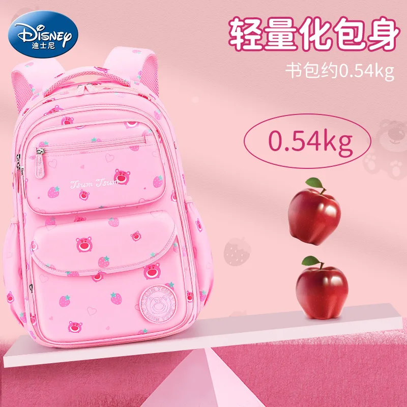 Disney Tsum School Bags For Girls Grade 3-6 Middle Primary Student Shoulder Orthopedic Backpack Large Capacity Kids Gift Mochila