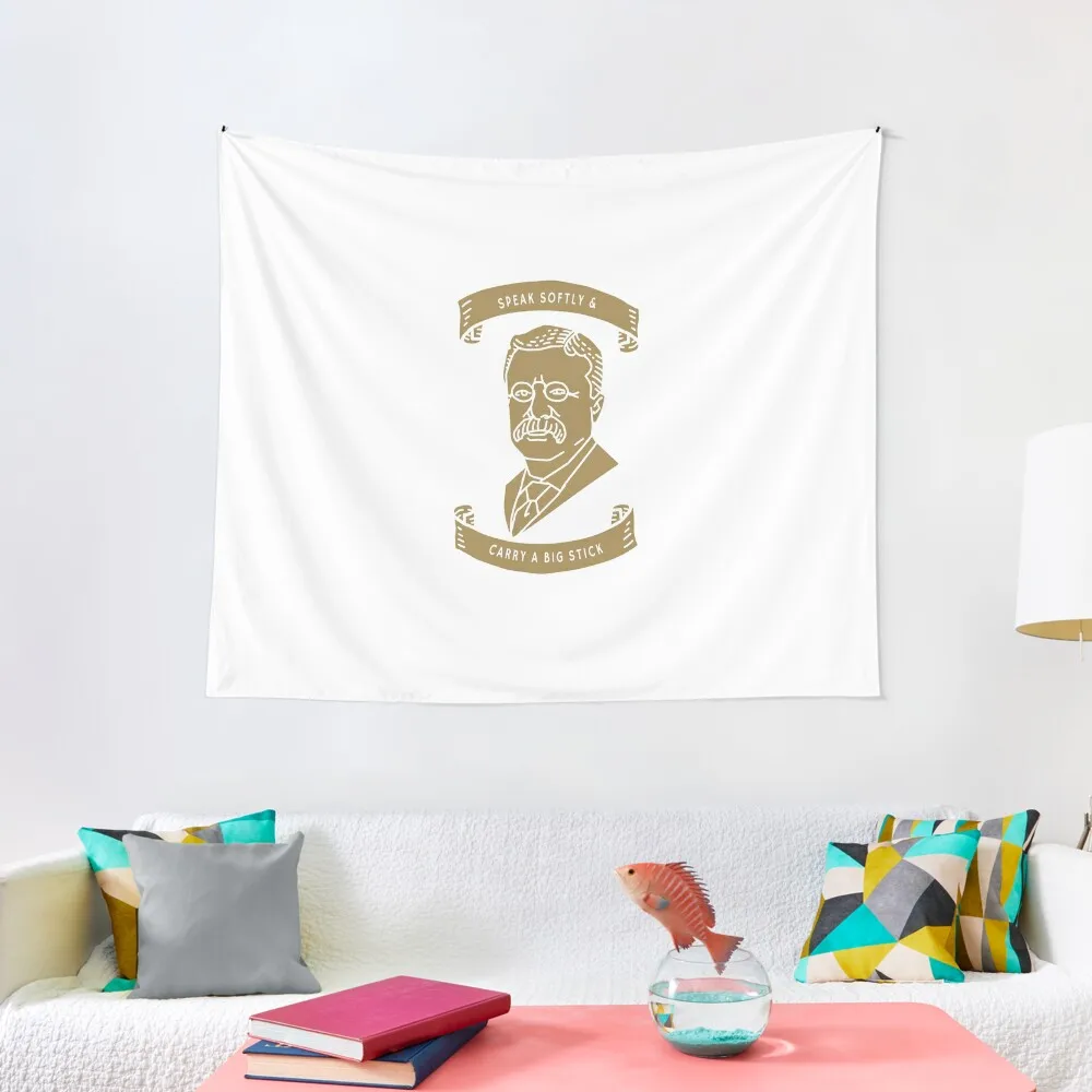 

TR: Speak Softly and Carry a Big Stick Tapestry Japanese Room Decor Wall Art Decoration Pictures Room Wall Room Decorations