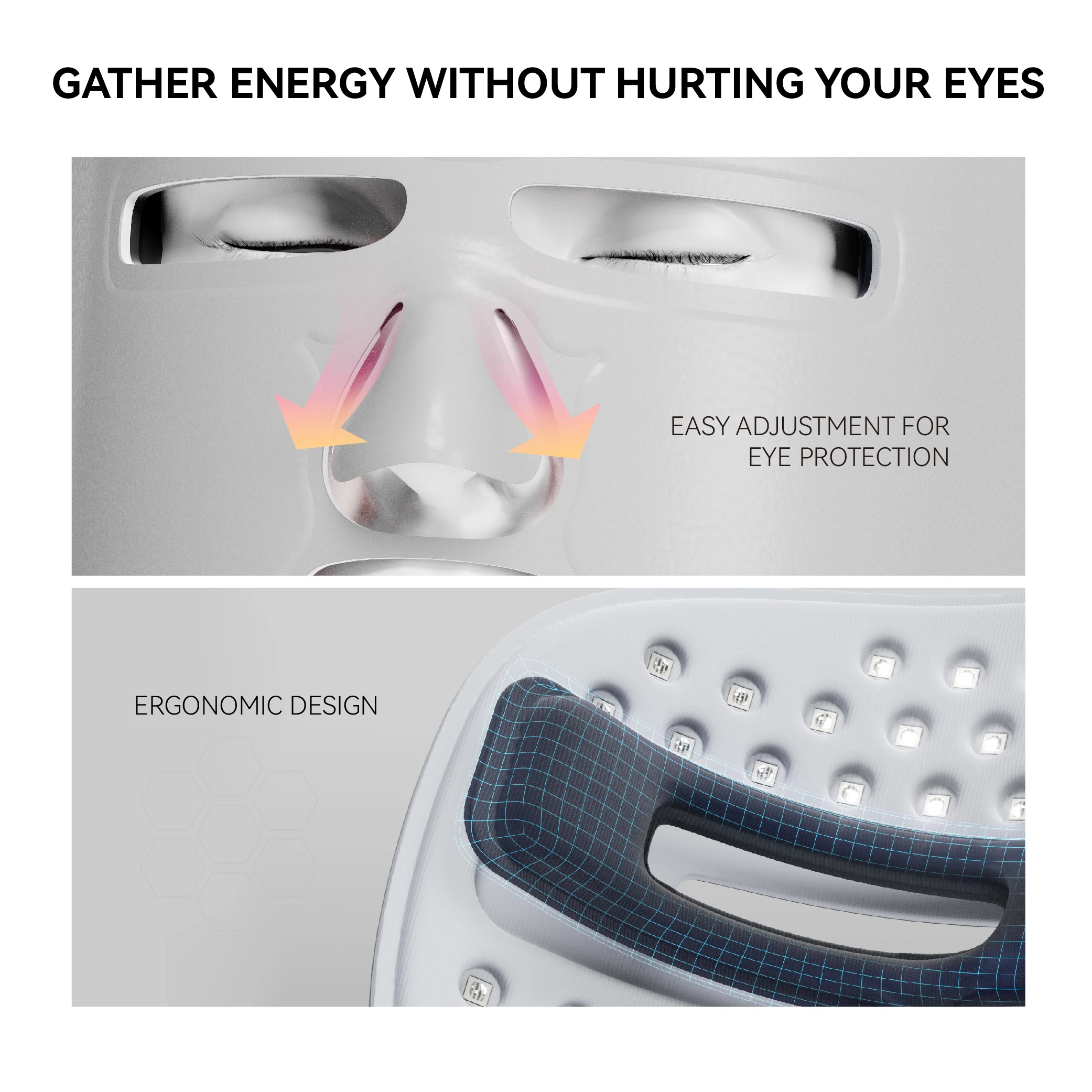 332 Beams Red Light Therapy LED Face Mask 4 Colors Facial 850nm Near Infrared Light Mask Anti Acne Scars Improve Deep Skin Layer