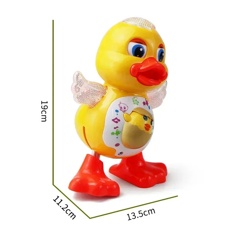 Electric Dancing Duck Funny Blink Eyes Flashing Light Shake The Body Cute Musical Cartoon Animal Educational Toy Children Gift 5