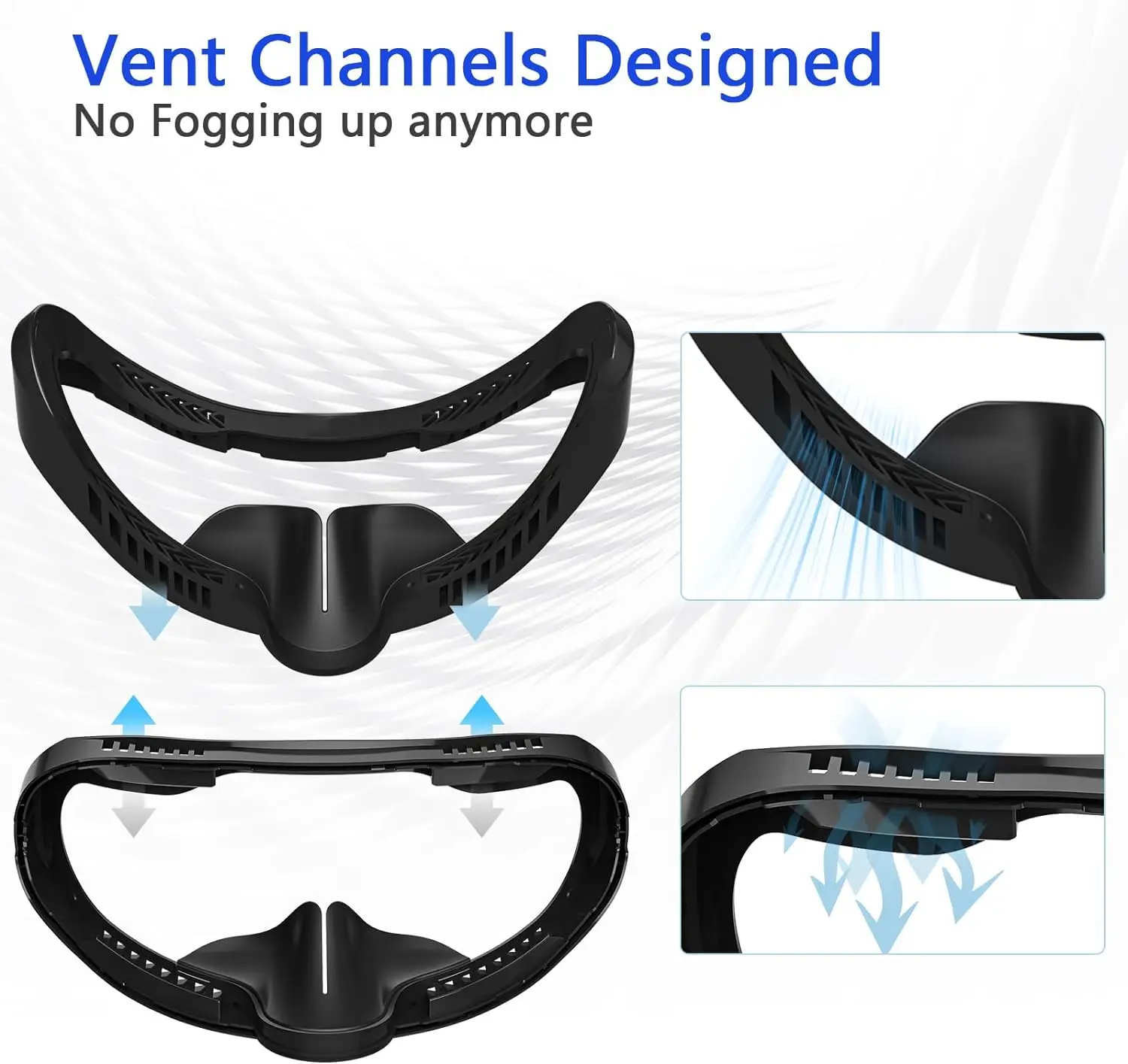Compatible with PlayStation VR2 Face Bracket Replacement VR PU Leather Facial Interface Pad Protective for PSVR2