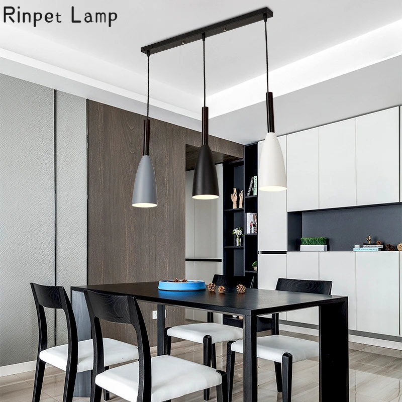 

Минималистичная люстра в скандинавском стиле, Современная креативная индивидуальная настольная Люстра для кухни над столовой, декоративные инструменты для освещения