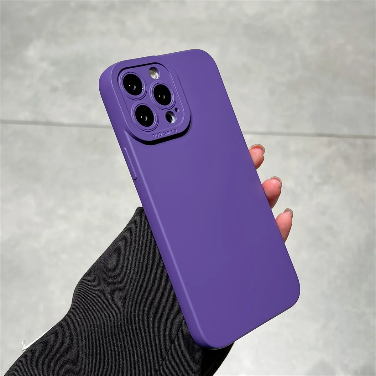 Flüssige Silikon-Handyhülle für Apple IPhone 14 11 13 15 16 12 Mini 17 Pro Max Air Plus Weiche schützende Stoßstangen-Rückseite – Detail 8